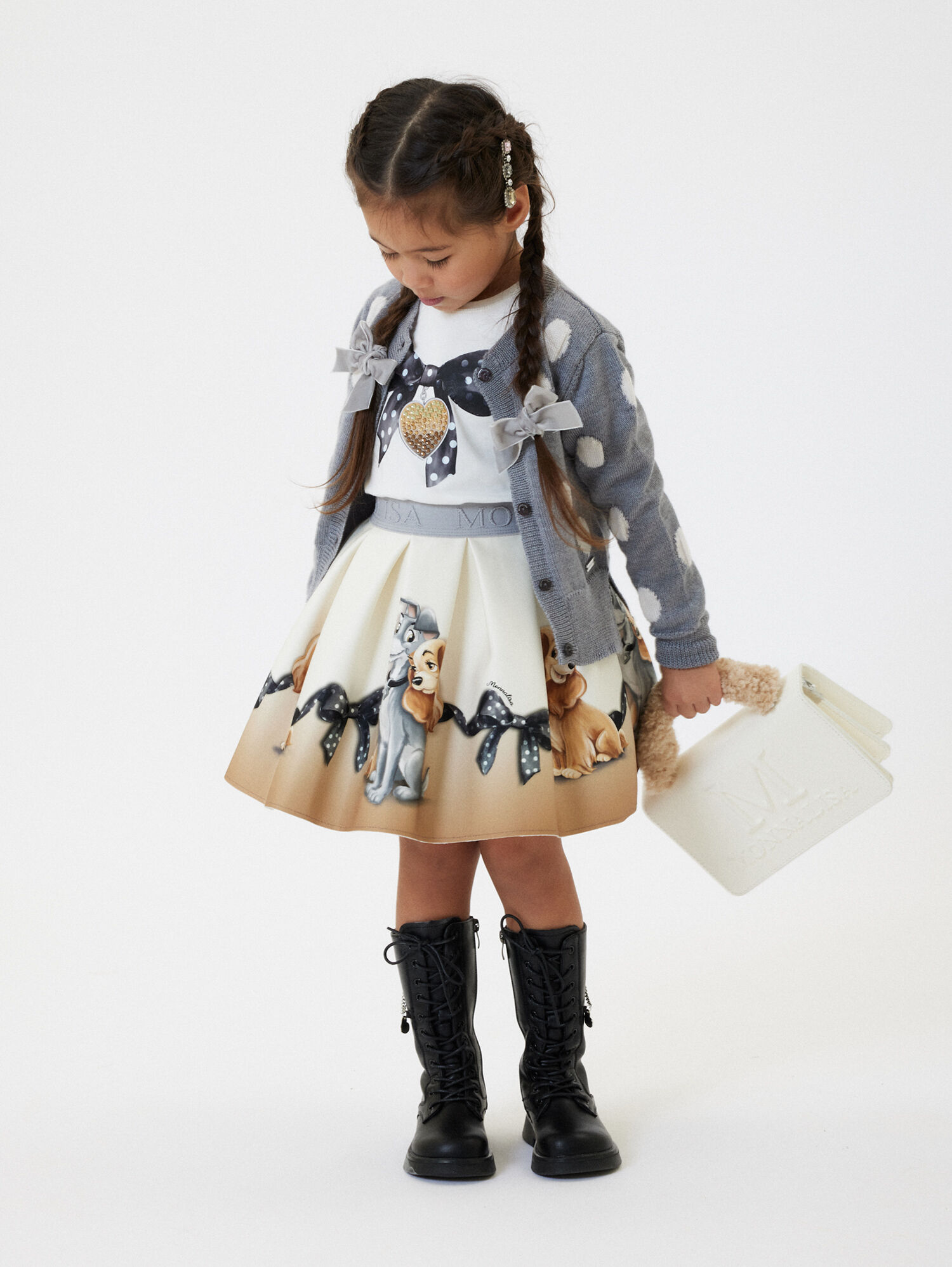 Lady and the Tramp neoprene skirt girl | Monnalisa United States