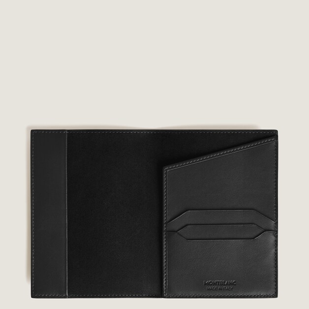 Passport Holder in Extreme Leather - Leather - Black - Montblanc® US