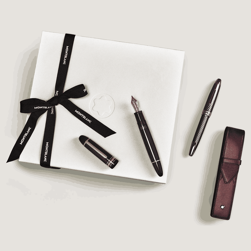 Extreme 3.0 1 pen pouch - Leather - Ink blue - Montblanc® US