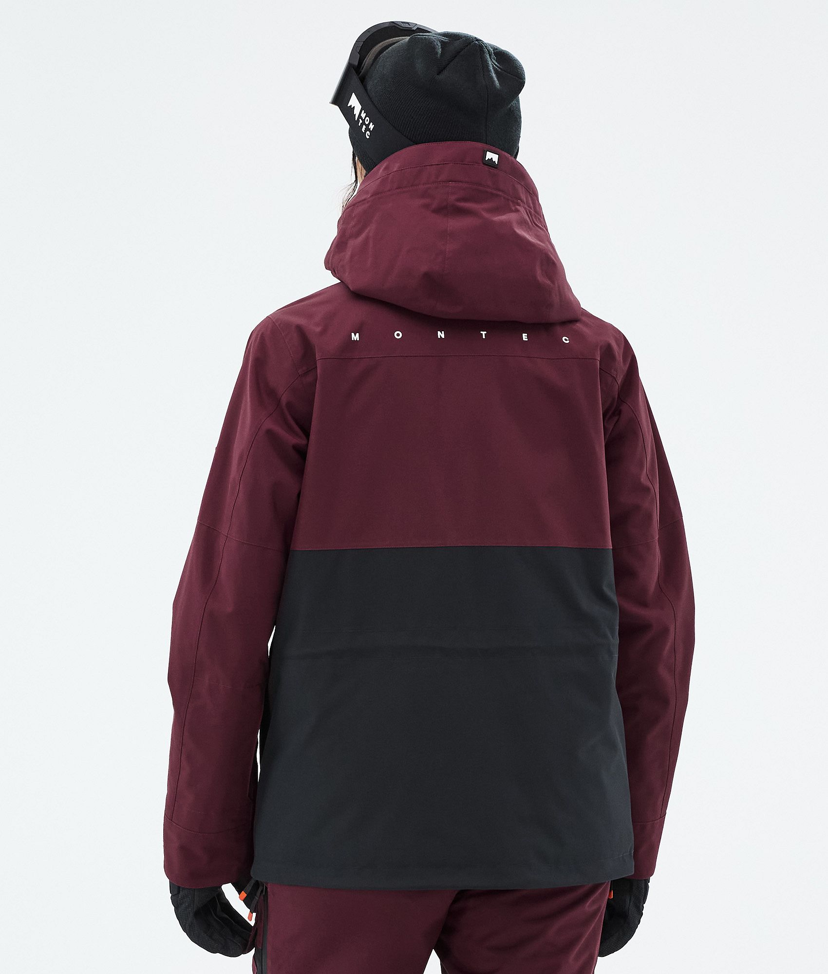 Montec Doom W Snowboard Jacket Women Burgundy/Black | Montecwear.com