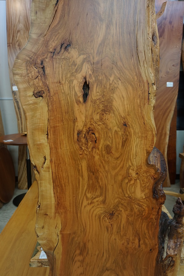 天然木 東京 新宿 東五軒町店展示 欅（けやき・ケヤキ）材 一枚板