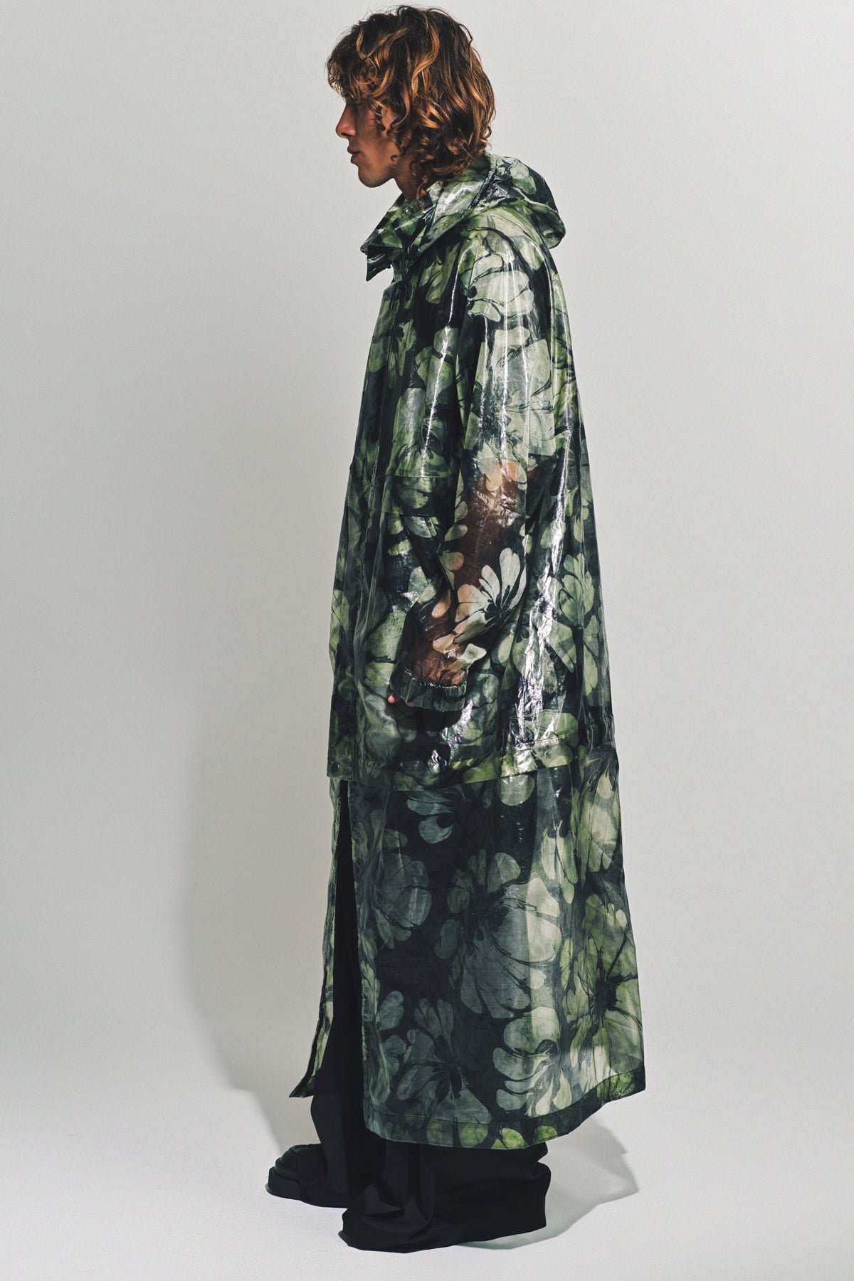 DRIES VAN NOTEN | PRINTED HOODED COAT