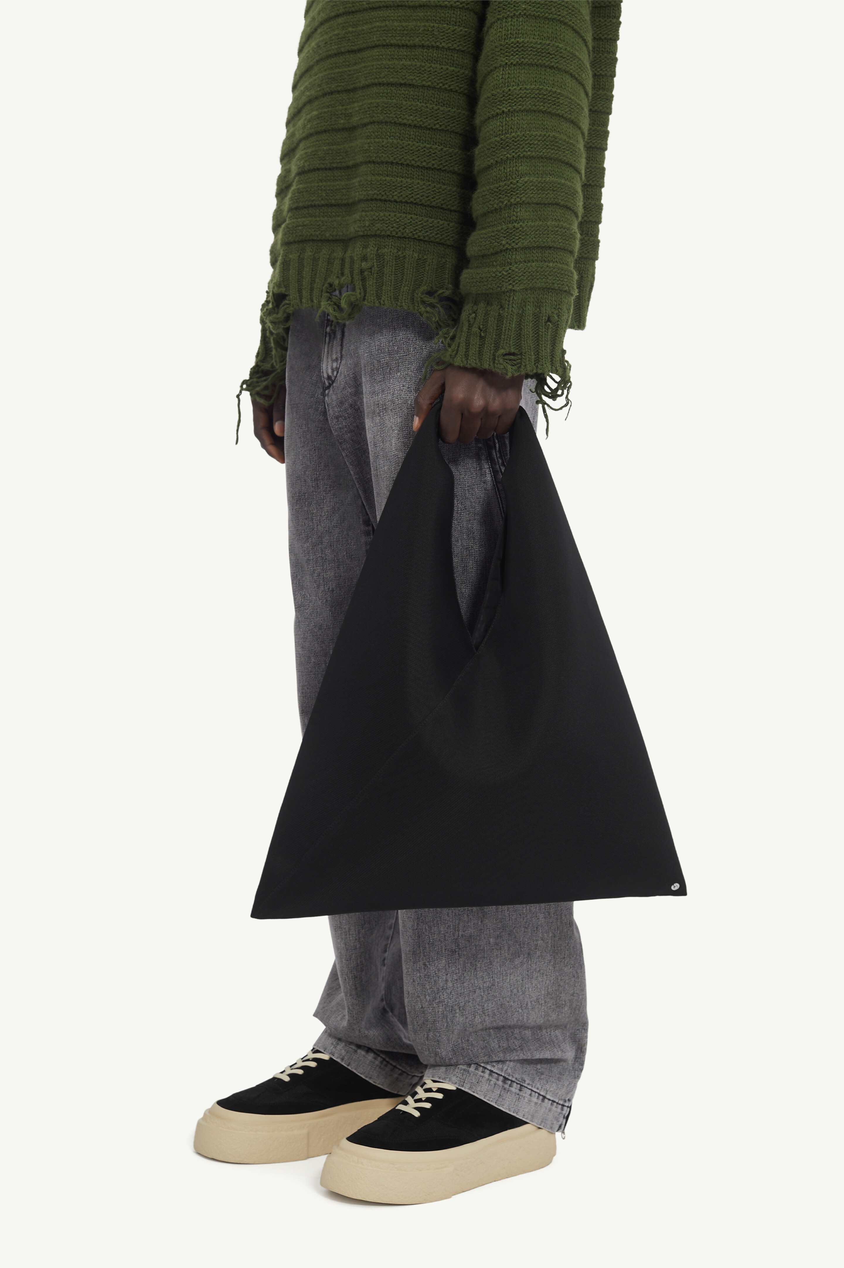 Black Mesh Crossbody Japanese Bag | Maison Margiela