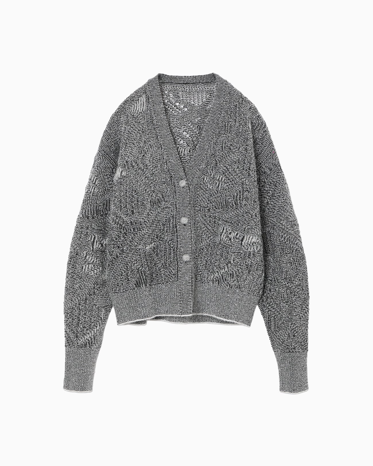 Shimmering Knit Cardigan - black - Mame Kurogouchi