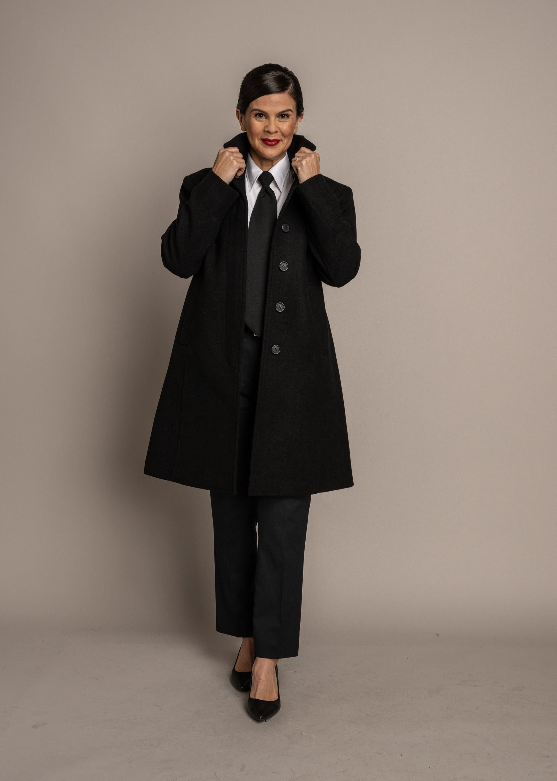 Mayra Melton Wool Coat - M&H Uniforms
