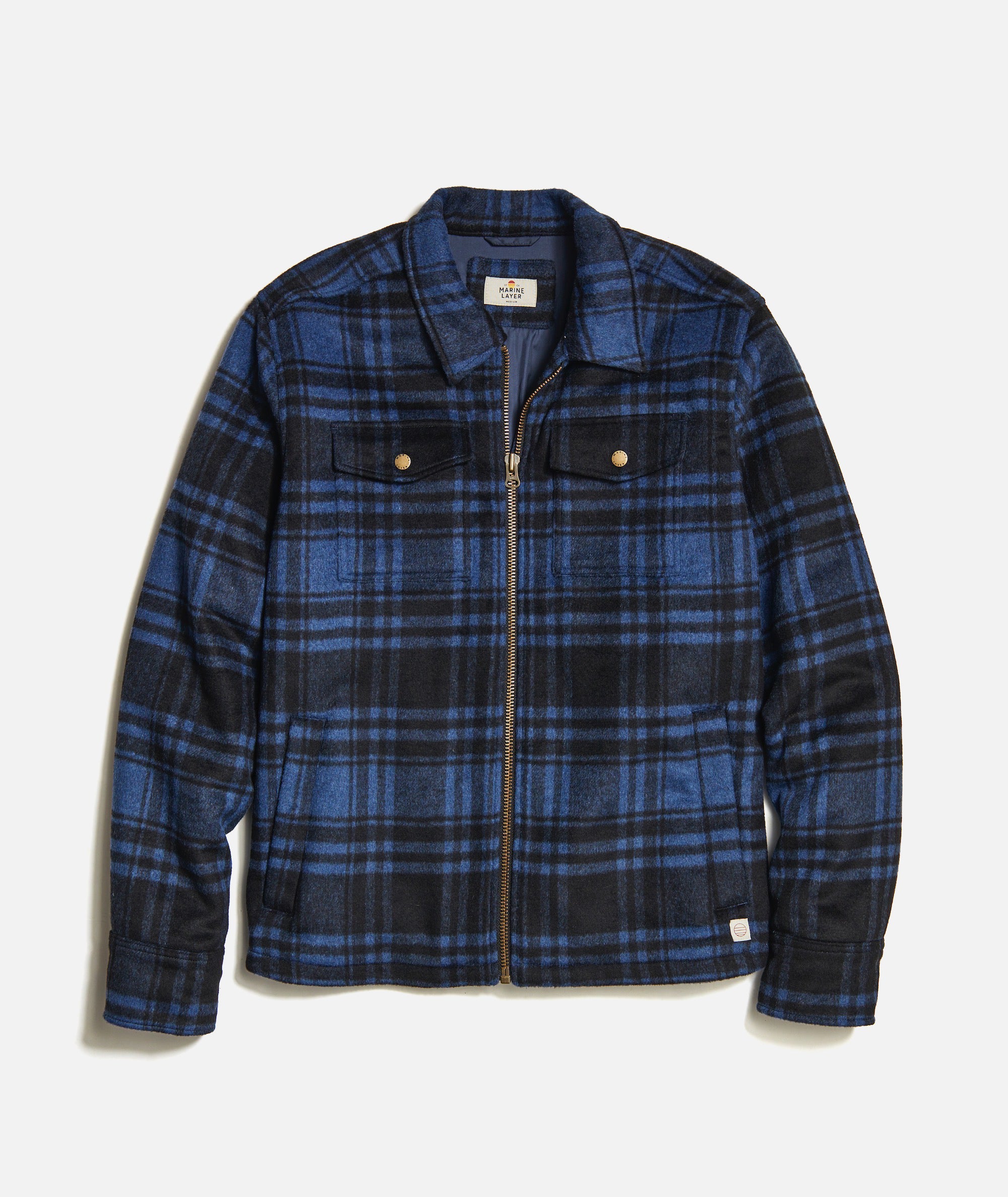 Brushed Wool Zip Jacket – Marine Layer