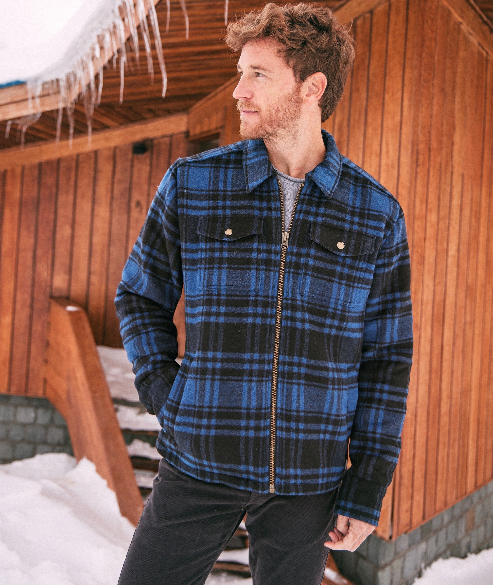 Brushed Wool Zip Jacket – Marine Layer