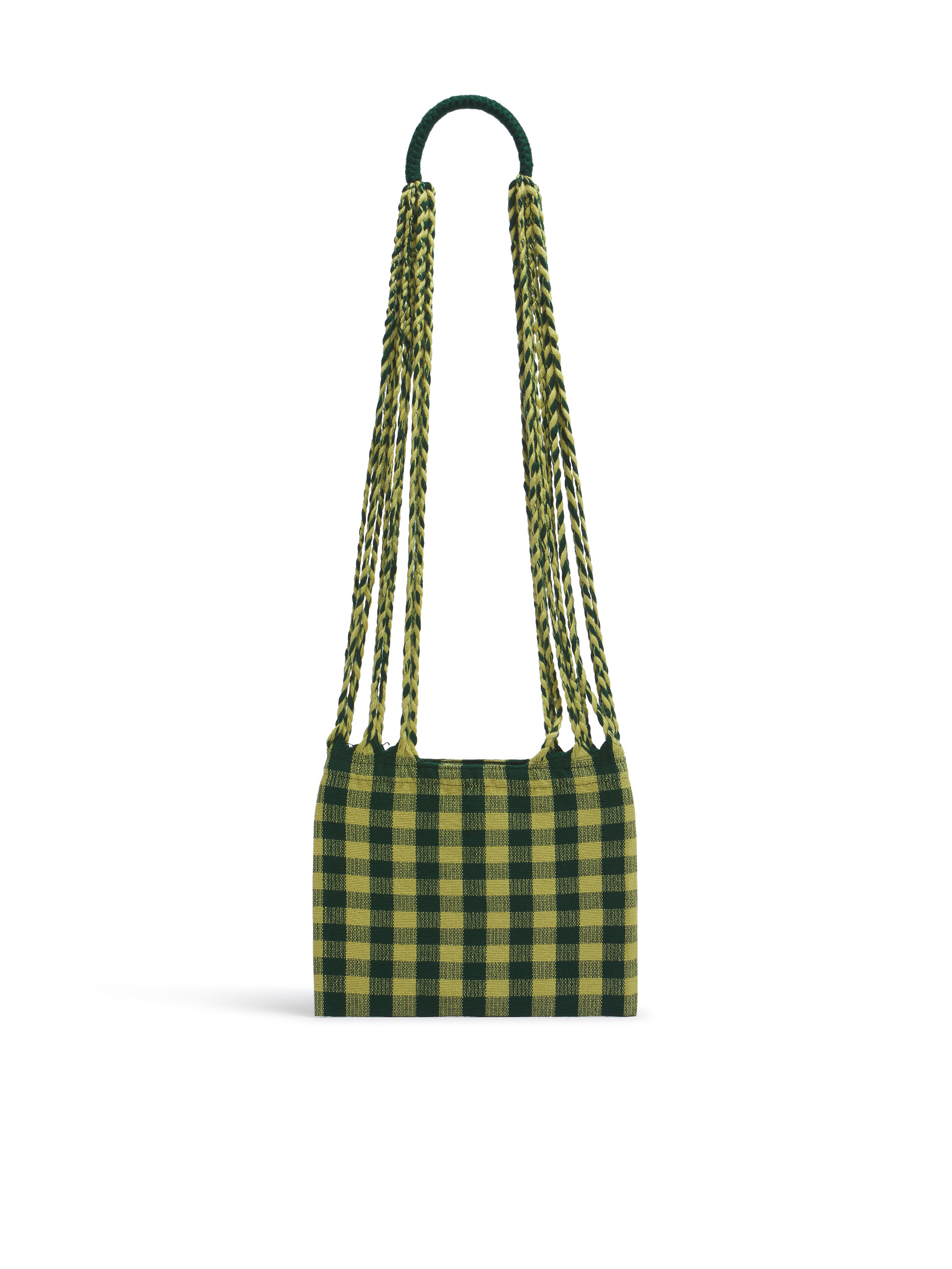 グリーン MARNI MARKET CROSS CHECKERBORAD HAMMOCK BAG | Marni