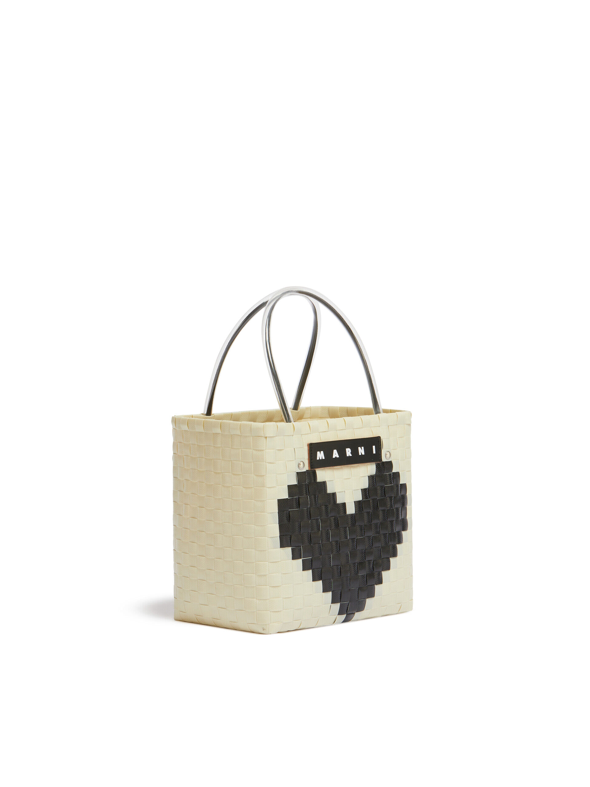 ブラック(ブラックハート) MARNI MARKET LOVE MINI BASKET BAG | Marni