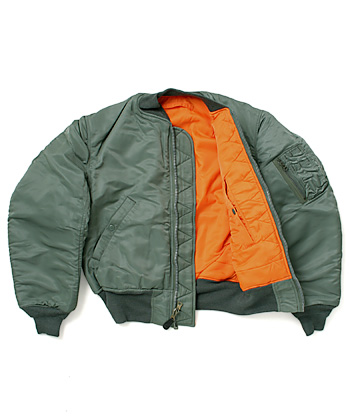 MA-1/D Model フライト・ジャケット(97年度版)/実物CROWN ZIP/サイズ