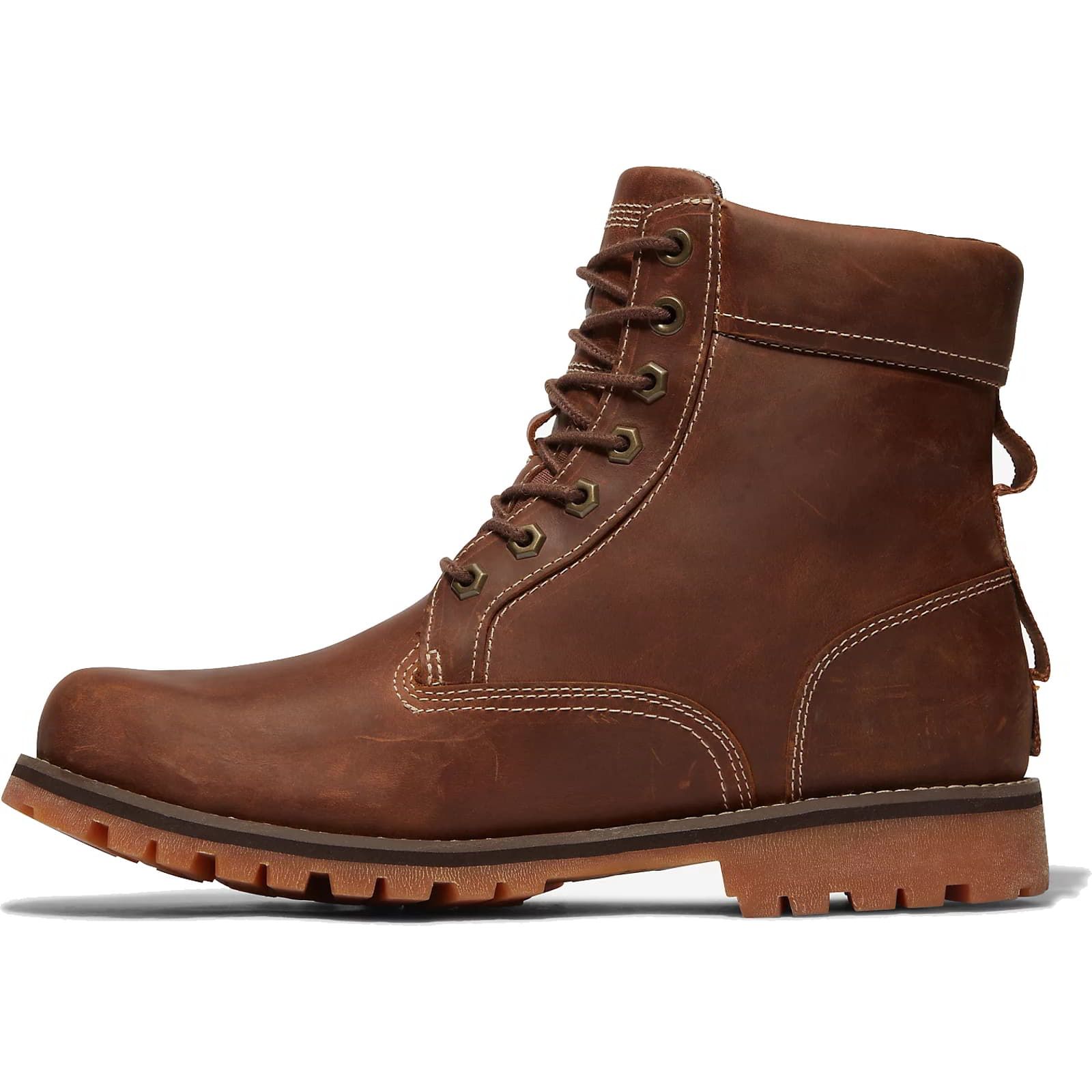 Timberland Men's Rugged 6 Inch Waterproof Ankle Boot - A2JJB - Rust