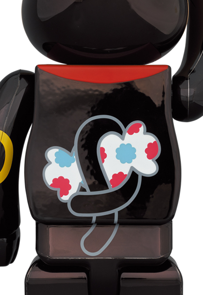 MEDICOM TOY - BE@RBRICK 招き猫 ペコちゃん 黒メッキ 100％ ＆ 400％