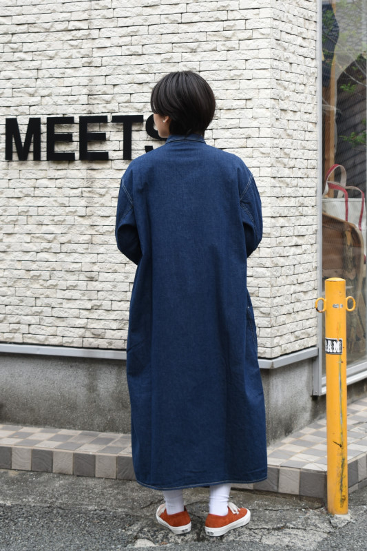 For WOMEN】orslow (オアスロウ) PULLOVER DENIM DRESS [ONE WASH]