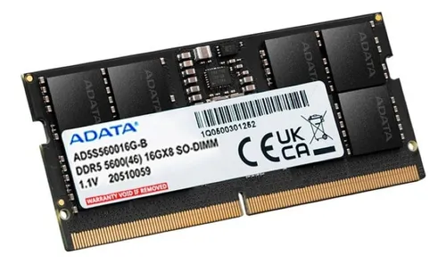 ADATA DDR5 SO-DIMM 5600 16Gb – Tienda MegaBytes