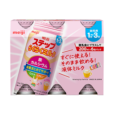 明治ステップ らくらくミルク 200ml×6缶 | 粉ミルク・液体ミルク