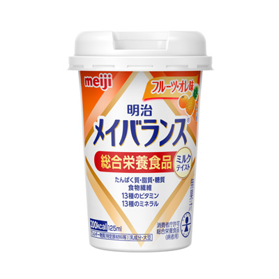 明治メイバランスMiniカップ フルーツ・オレ味 125ml | 栄養食品
