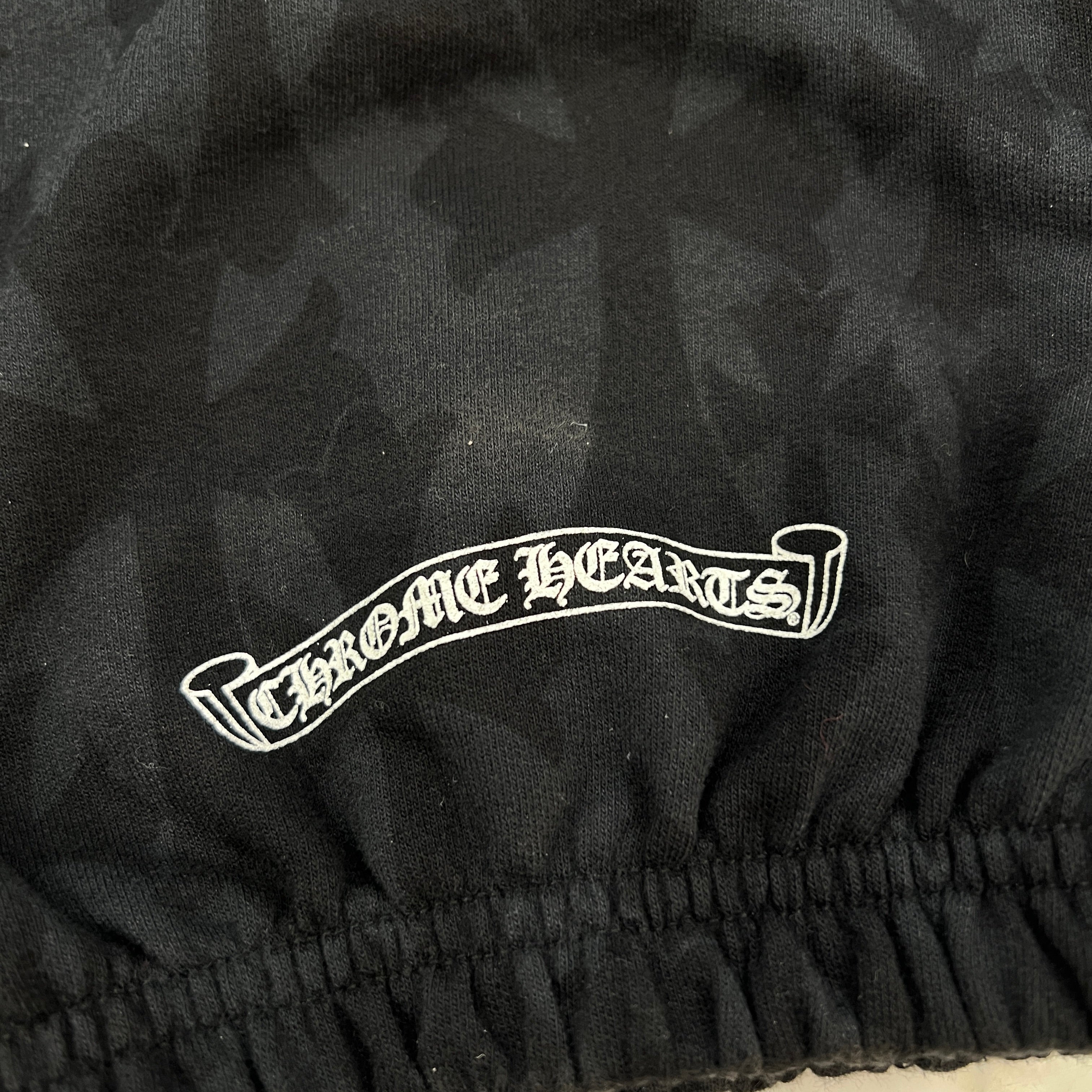 CHROME HEARTS 2024SS Graveyard Cemetery Cross Sweat Long Pants