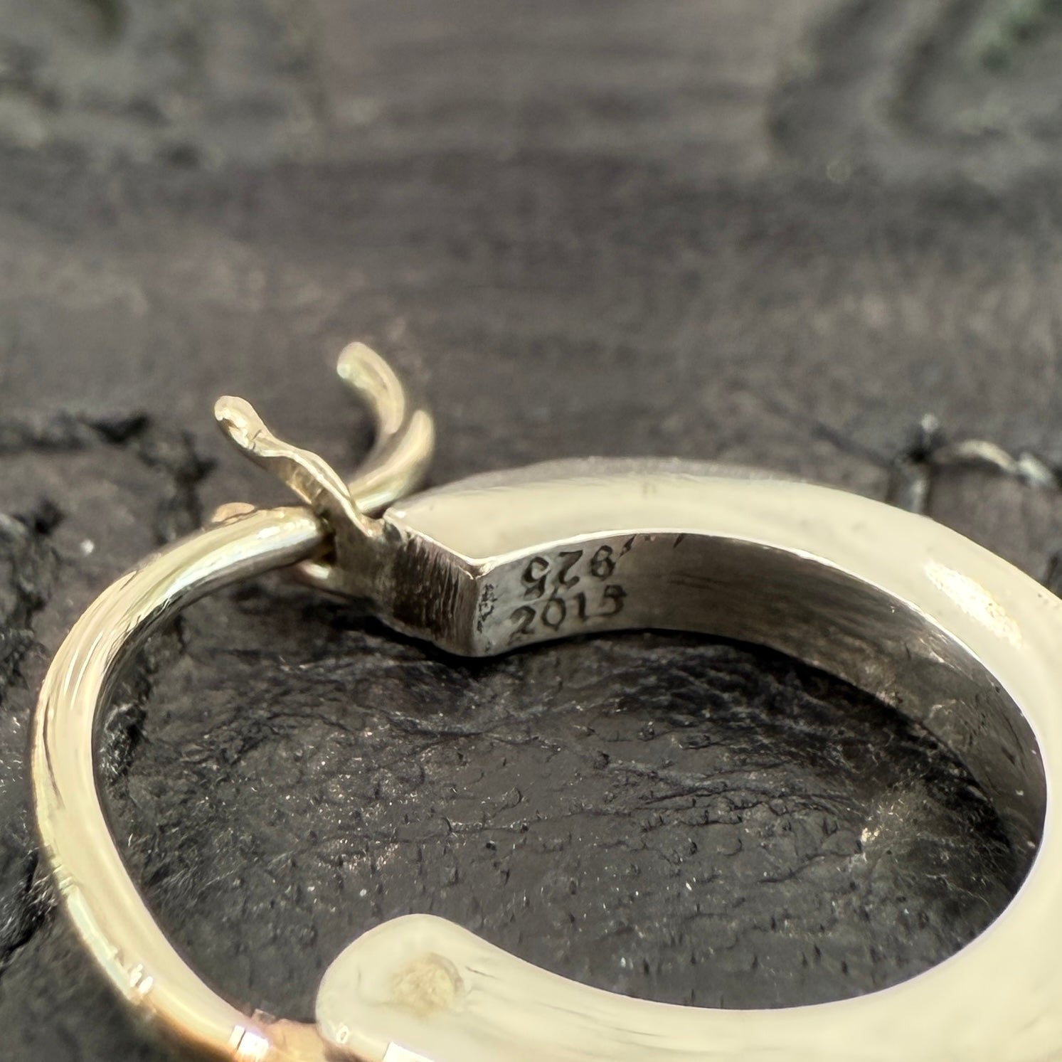 CHROME HEARTS Tiny TFP Punk Hoop Earrings クロムハーツ タイニーTFP