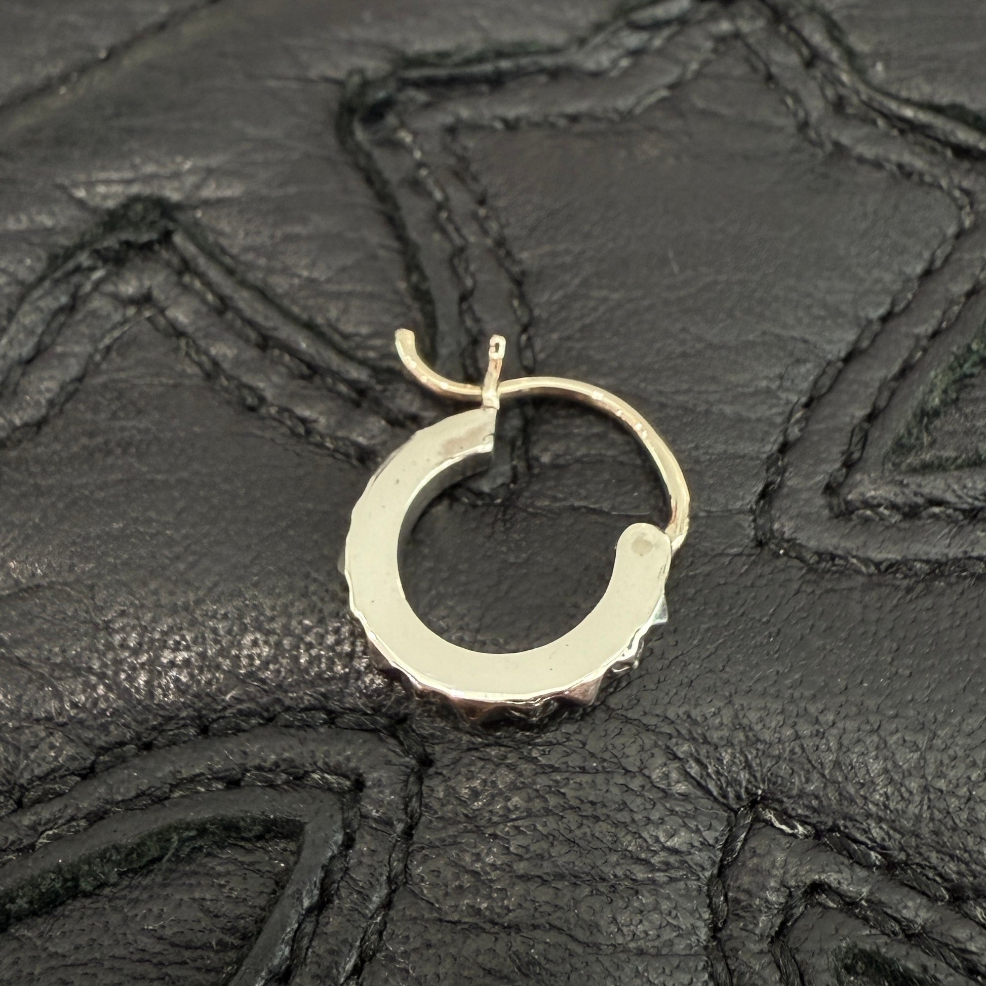 CHROME HEARTS Tiny TFP Punk Hoop Earrings クロムハーツ タイニーTFP