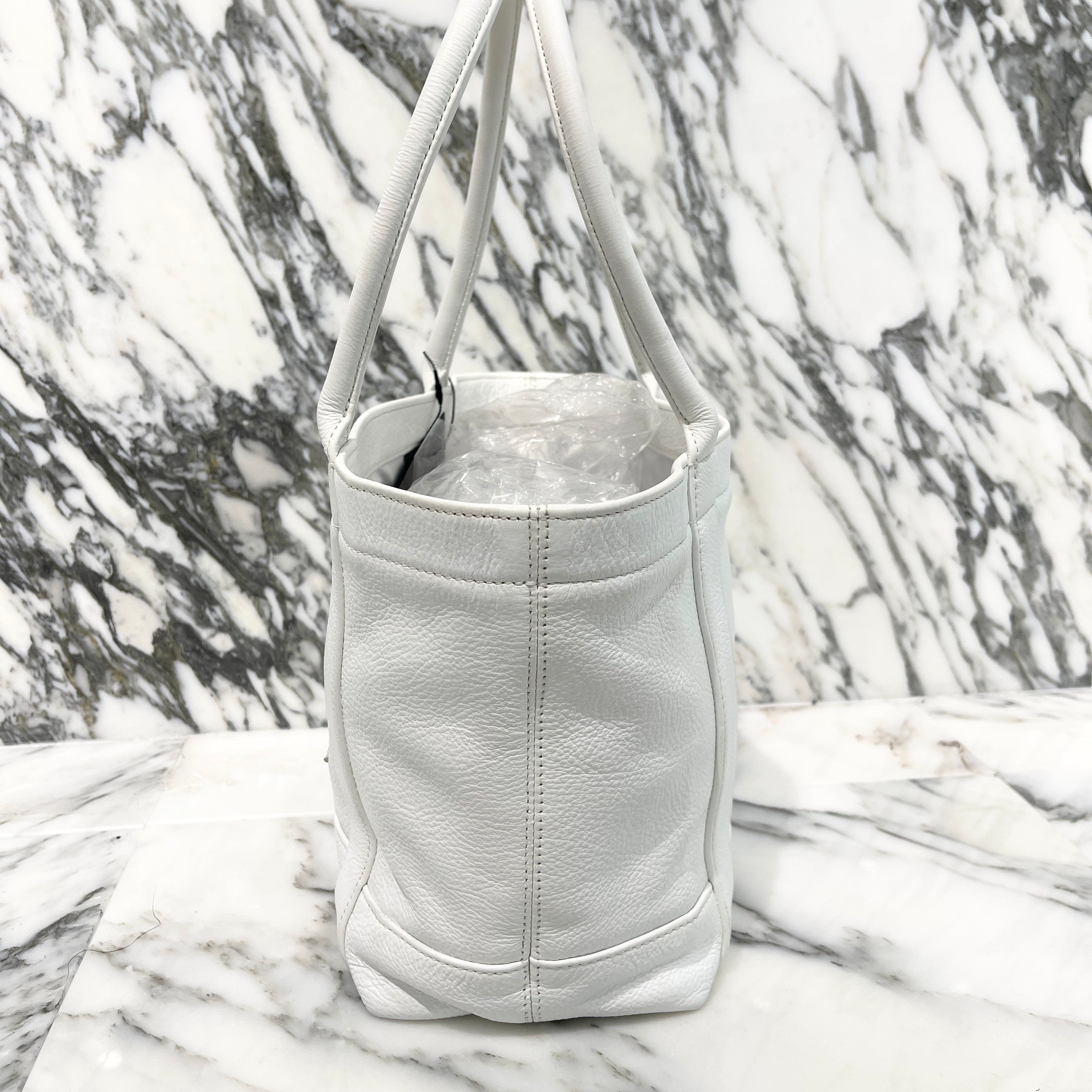 CHROME HEARTS 3 Cemetery Cross Patch Leather Tote Mini Bag クロム