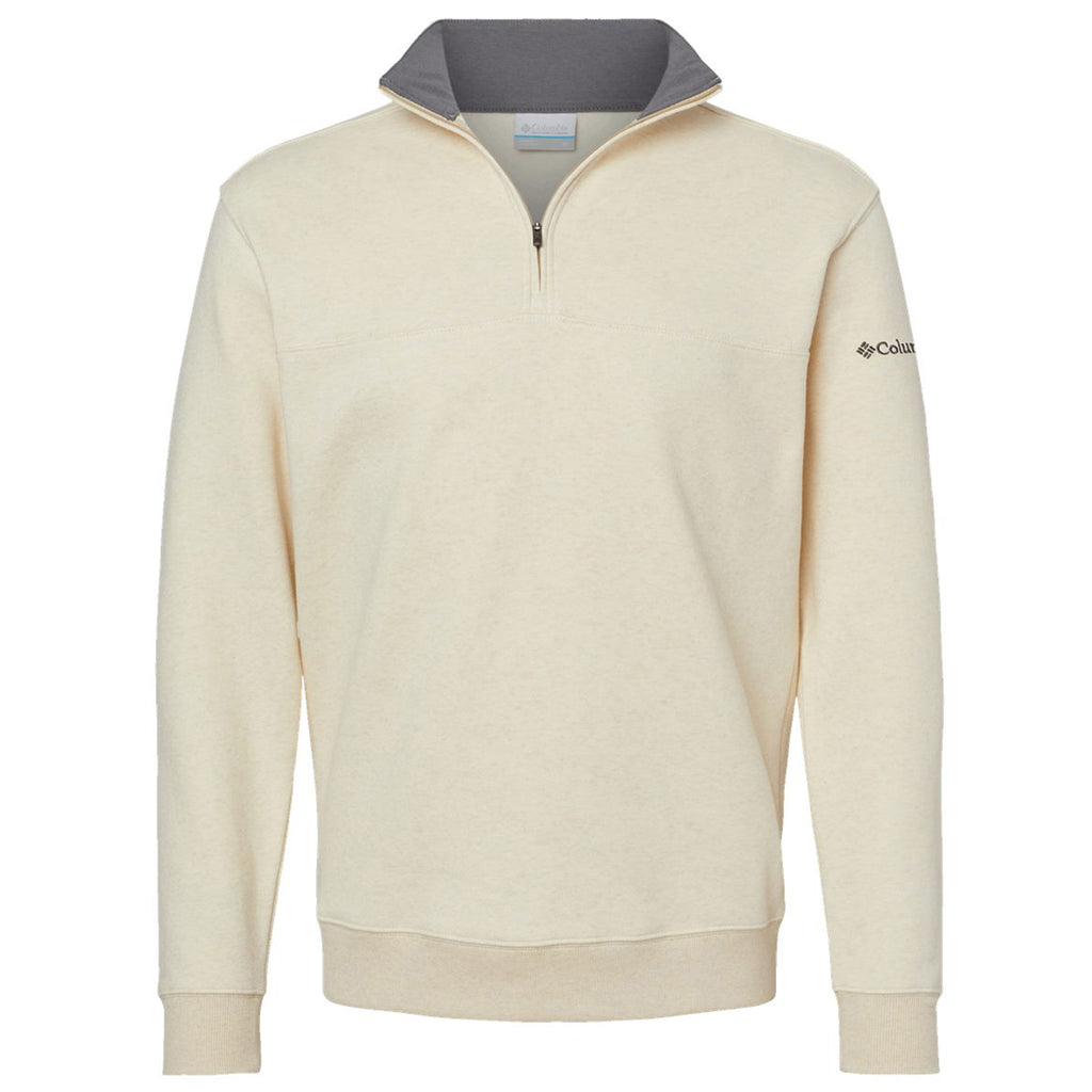 Columbia Men's Oatmeal Heather Hart Mountain II Half-Zip Pullover