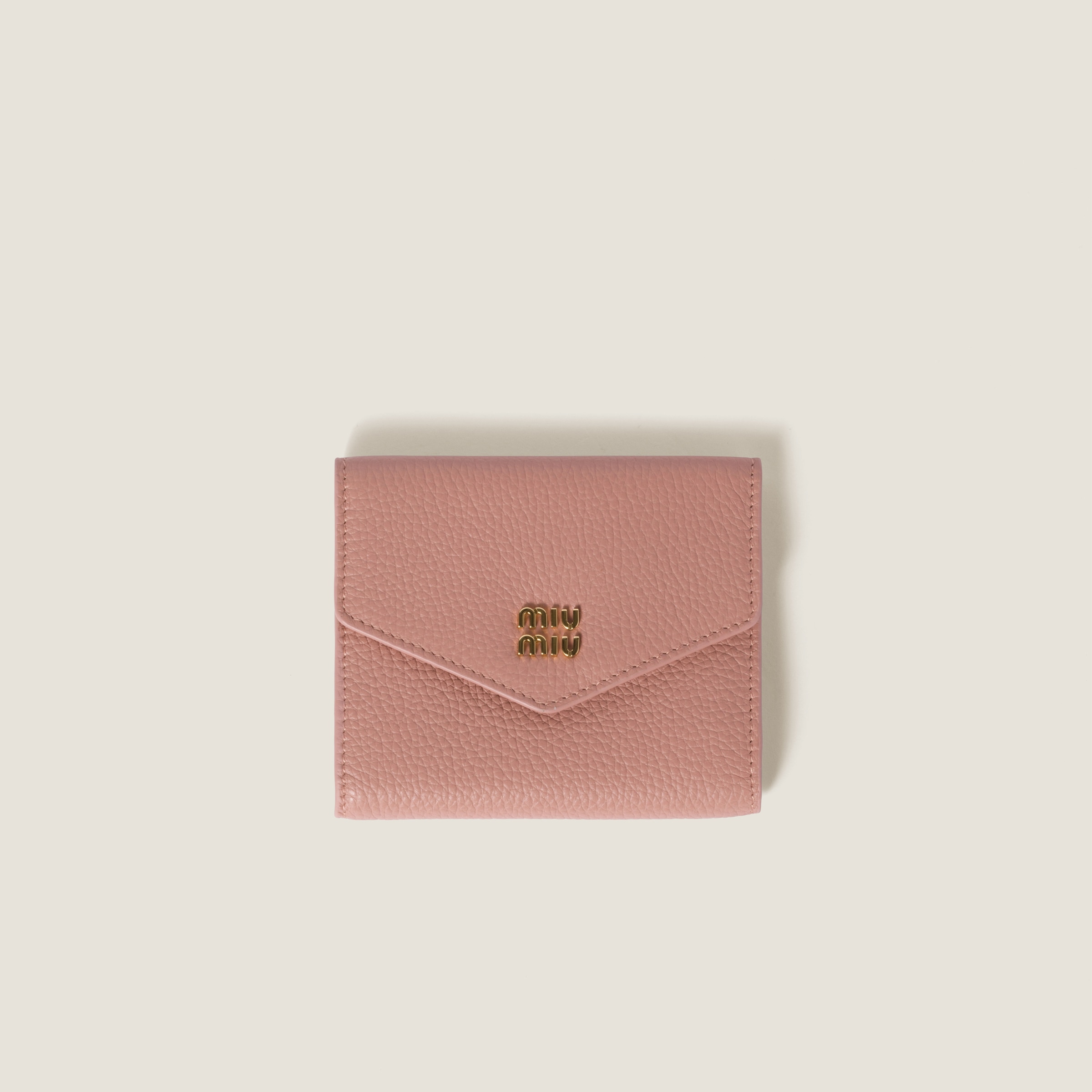 Orchid Pink Small Leather Wallet | Miu Miu