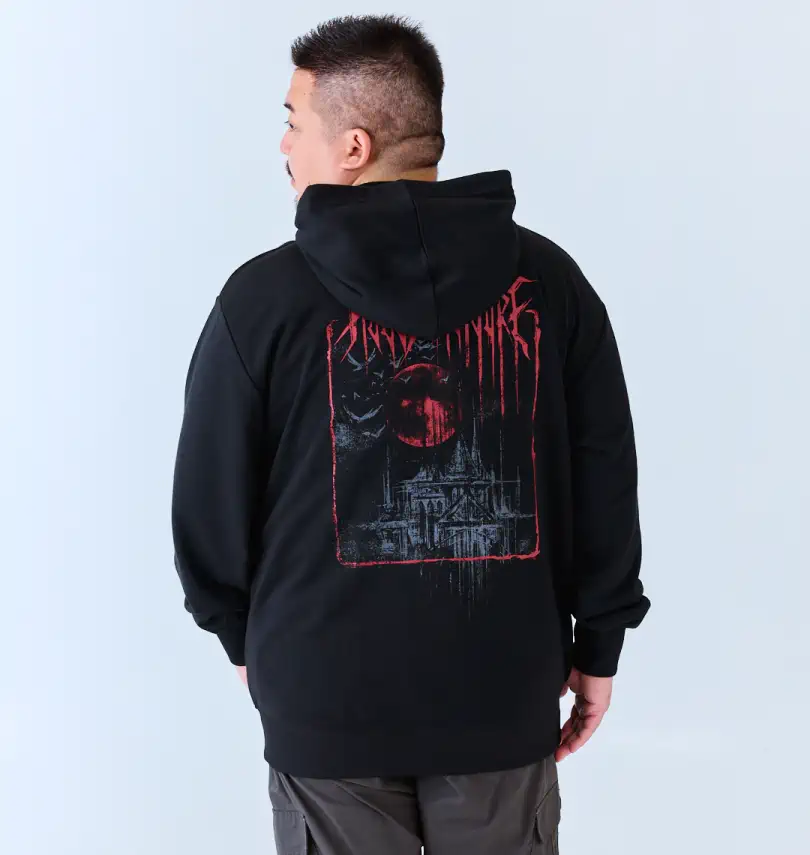 NJPW HOUSE OF TORTURE「RED MOON」フルジップパーカー | Japanese Big