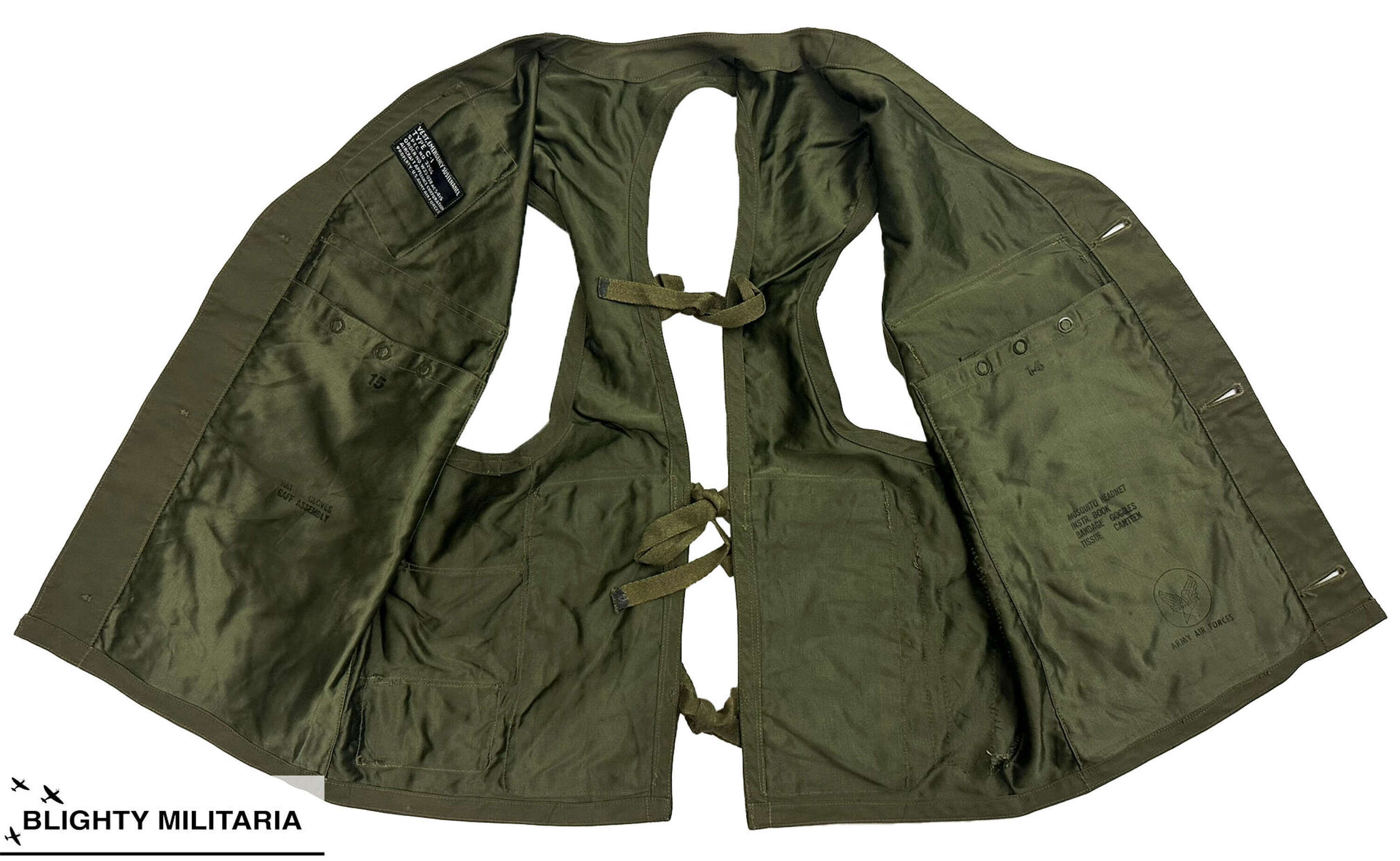 Original WW2 USAAF C-1 Survival Vest in General