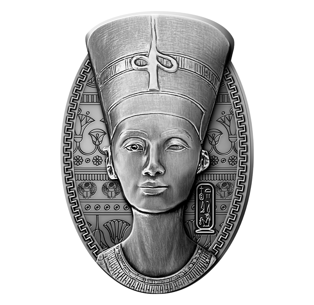 2023 200 Francs Fine Silver Coin - Nefertiti Bust | The Royal