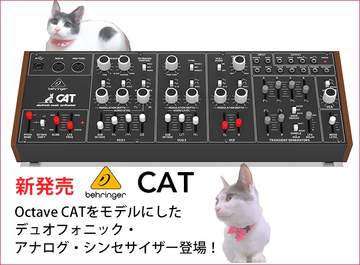 BehringerがOctave CATをモデルにしたデュオフォニックアナログ