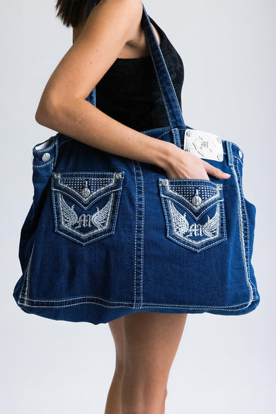 Amix Denim Tote Bag