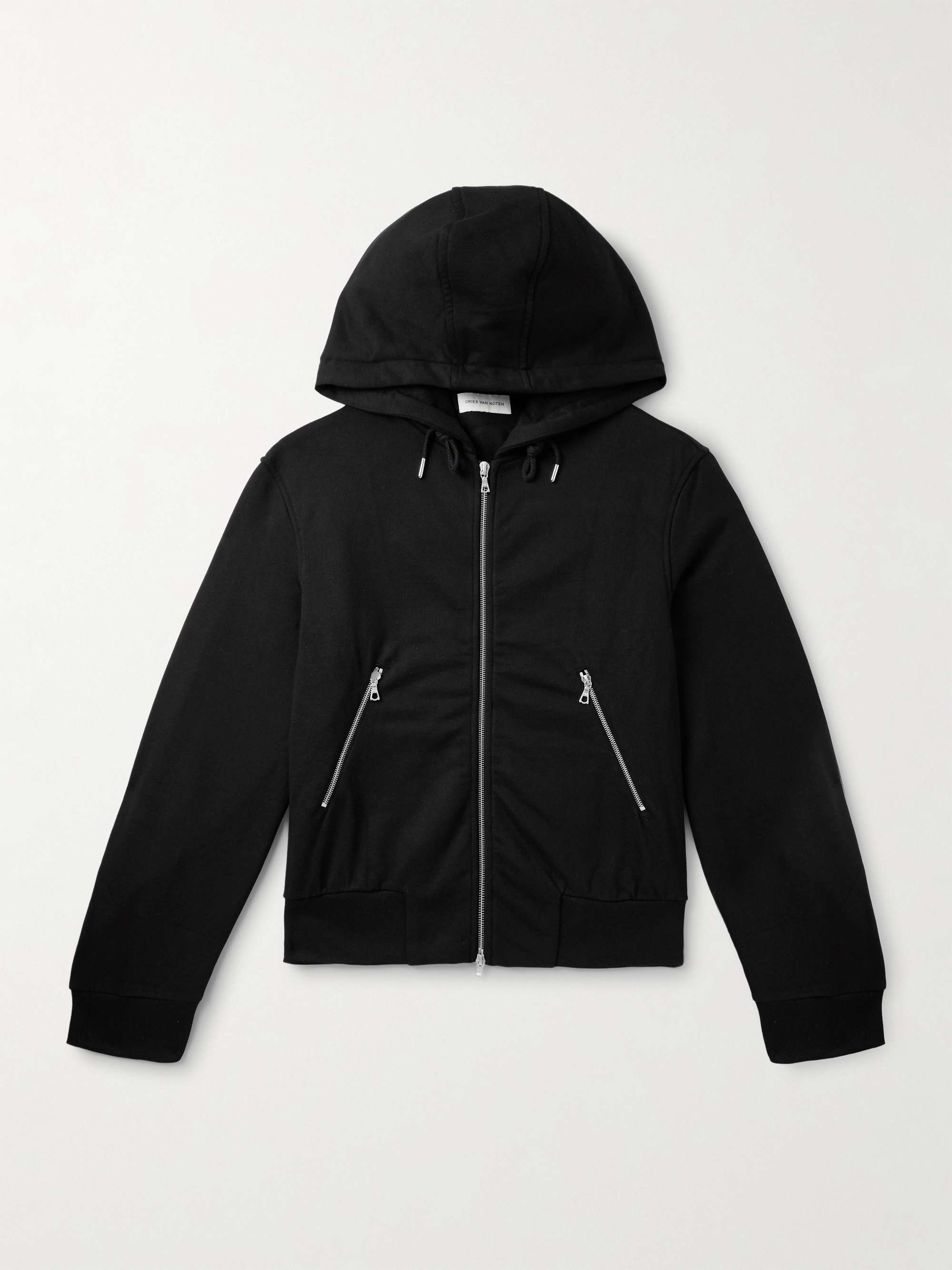DRIES VAN NOTEN Cotton-Jersey Zip-Up Hoodie for Men | MR PORTER