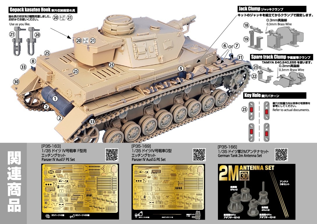 Passion Models[P35T-020]1/35 IV号戦車 F型/G型 3Dパーツセット[対応