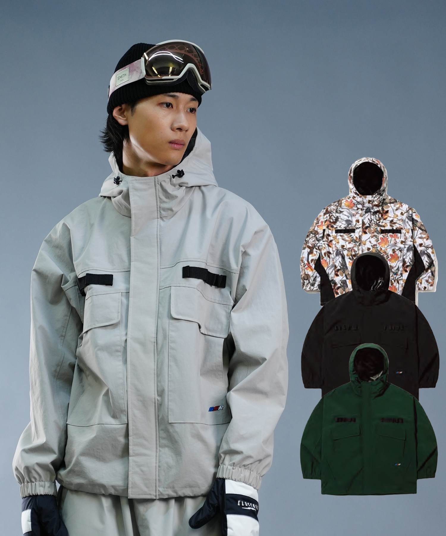 BSRABBIT ビーエスラビット REFINED HOODED JACKET スノーボード