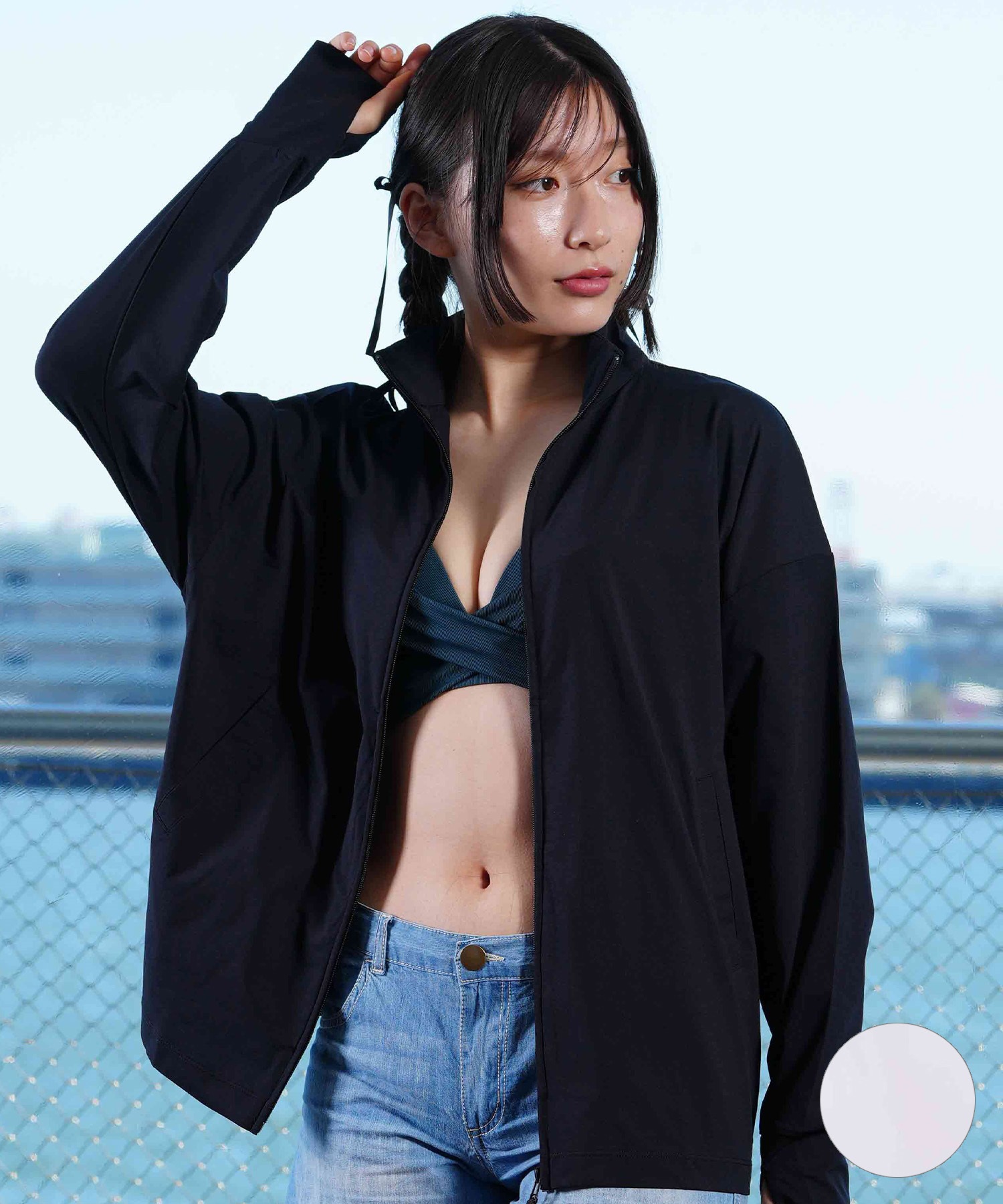 OP オーシャンパシフィック 523469 レディース ラッシュガード 長袖