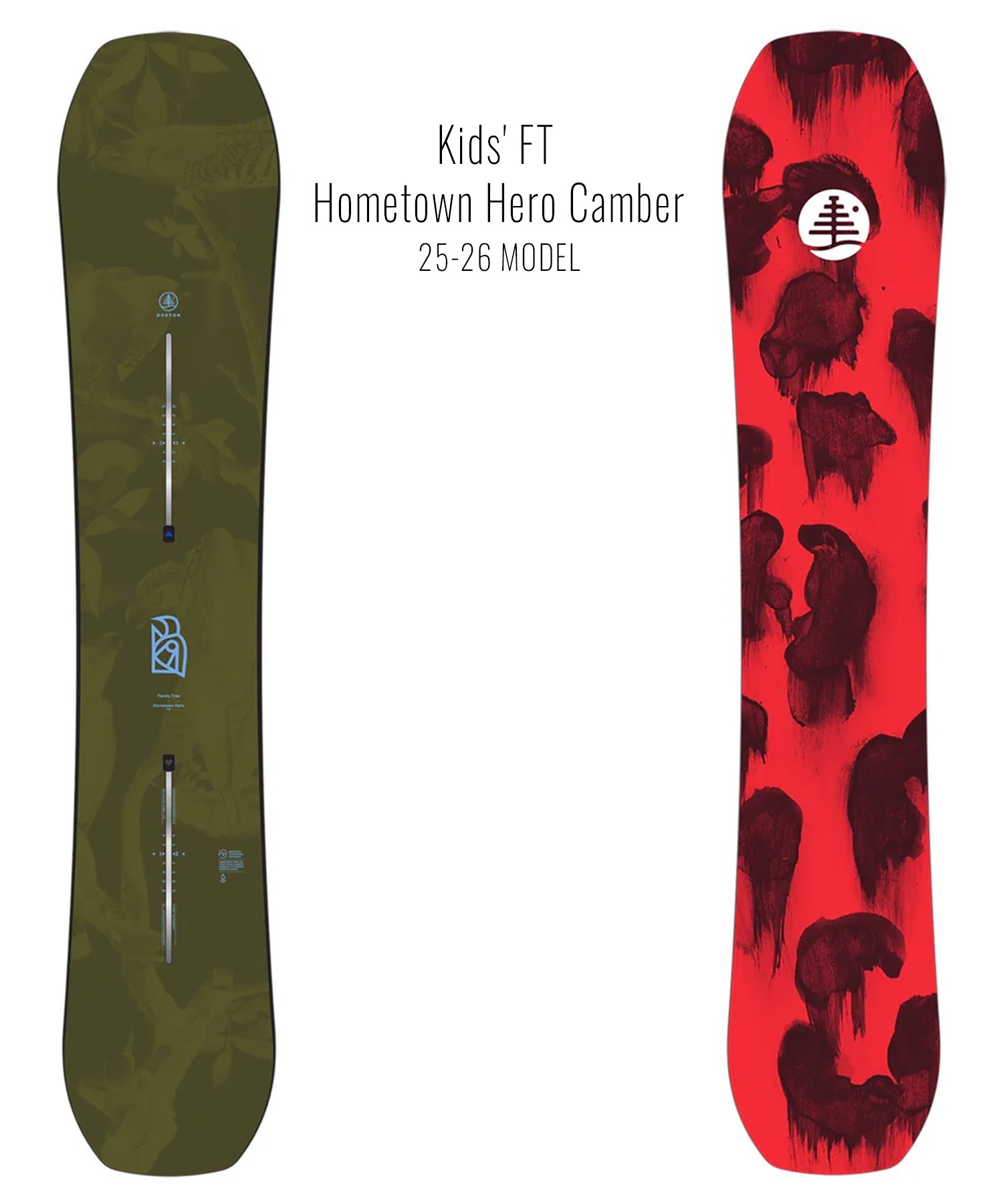 BURTON バートン Kids' FT Hometown Hero Camber ファミリーツリー
