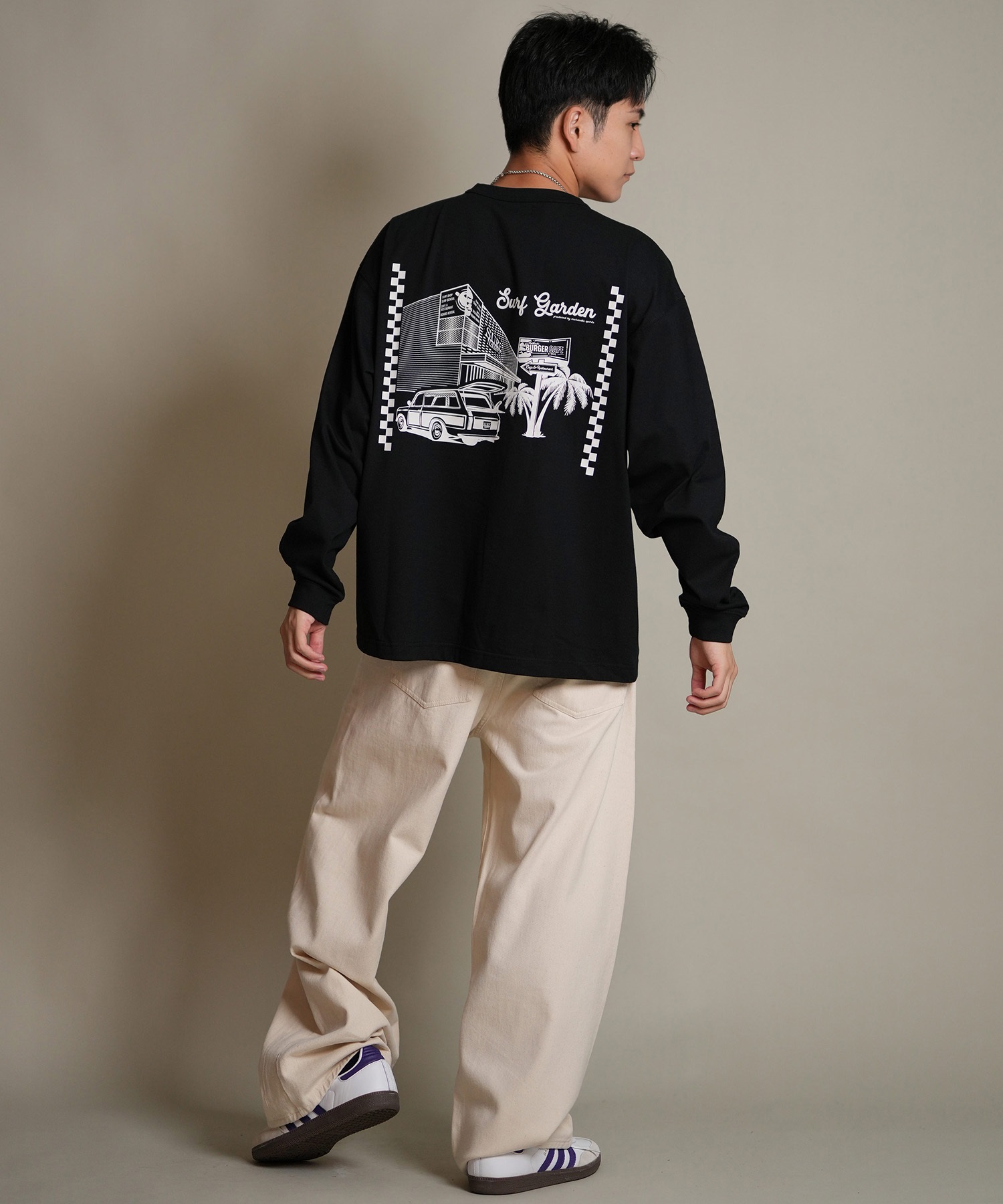 DEAR LAUREL ディアローレル 長袖 Tシャツ ロンT メンズ バック