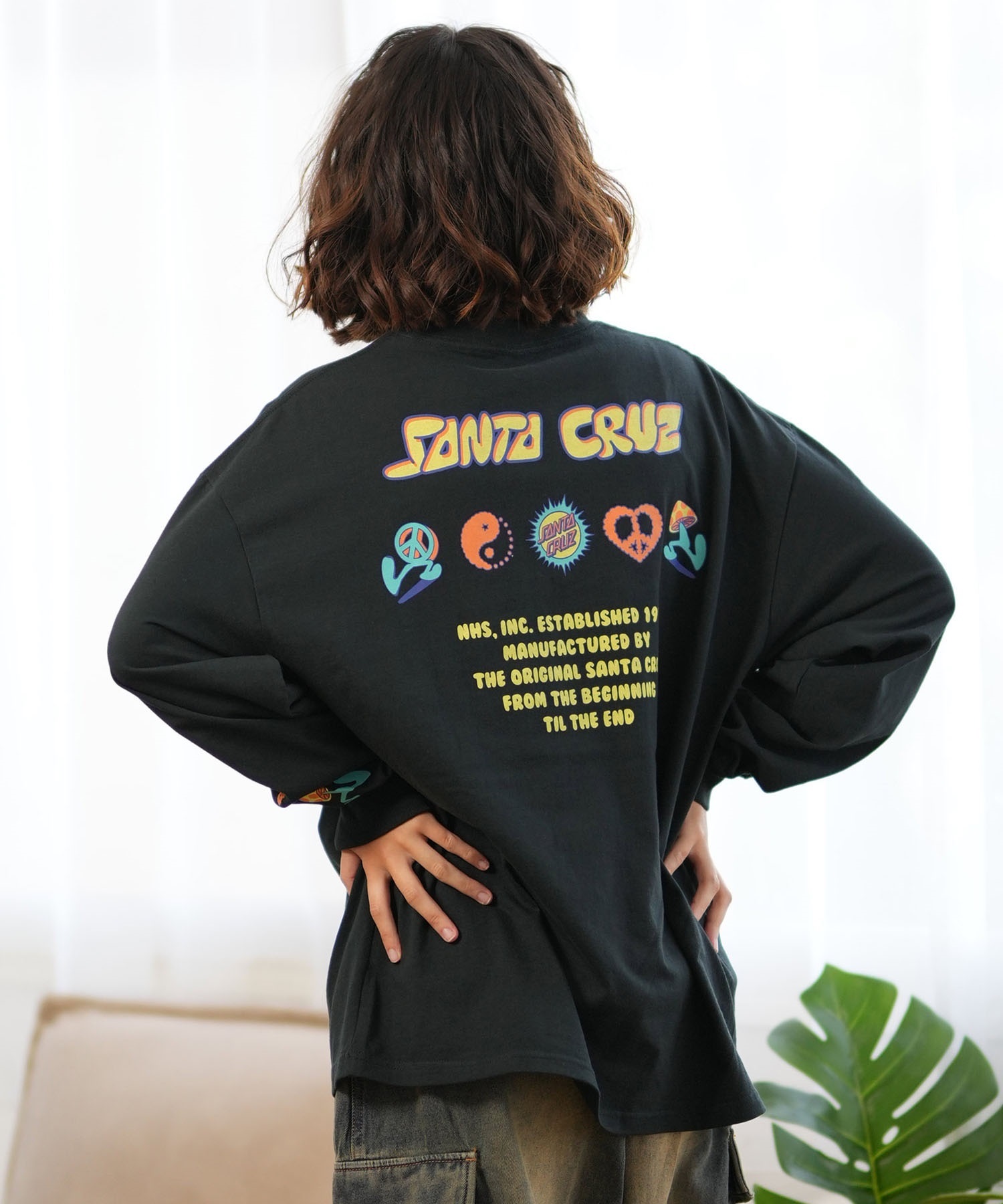 SANTACRUZ サンタクルーズ 長袖 Tシャツ レディース オーバーサイズ