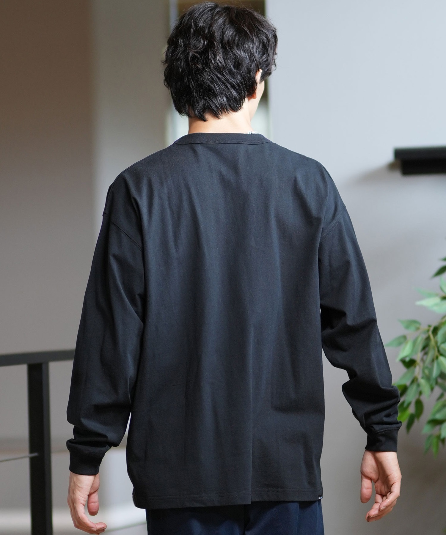 DEAR LAUREL ディアローレル 長袖 Tシャツ ロンT 無地 ポケット ポケT