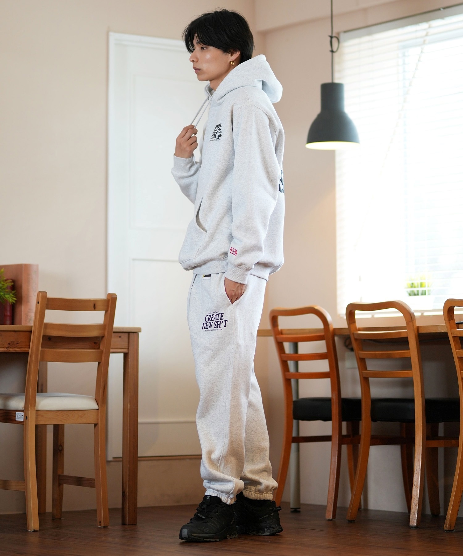FORGET NEVER フォーゲットネバー メンズ ロングパンツ スウェット