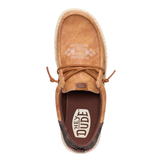Murdoch's – HEYDUDE - Men's Wally Funk Western Stitch Argan Brown