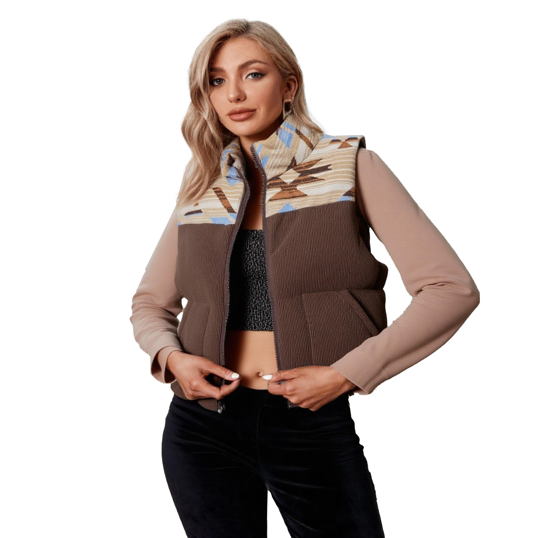 Murdoch's – New In - Women's Aztec Yoke Puffer Vest