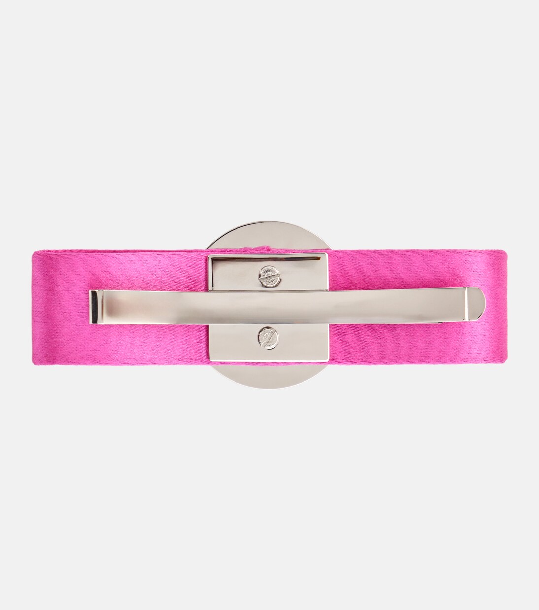 Biggie Medusa satin hair clip in pink - Versace | Mytheresa