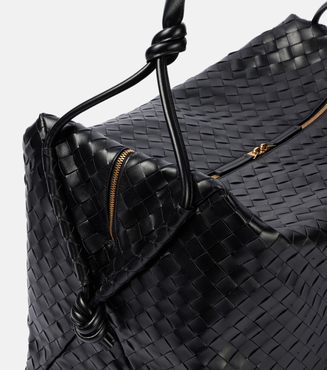 Loop Large leather duffel bag in black - Bottega Veneta | Mytheresa