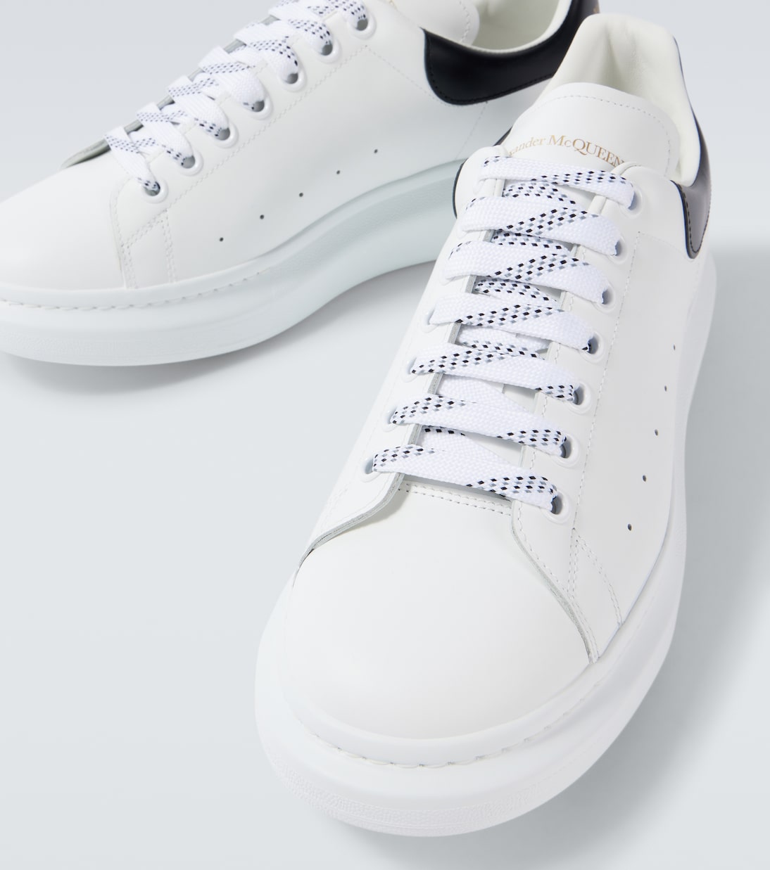 Oversized leather sneakers in multicoloured - Mc Queen | Mytheresa