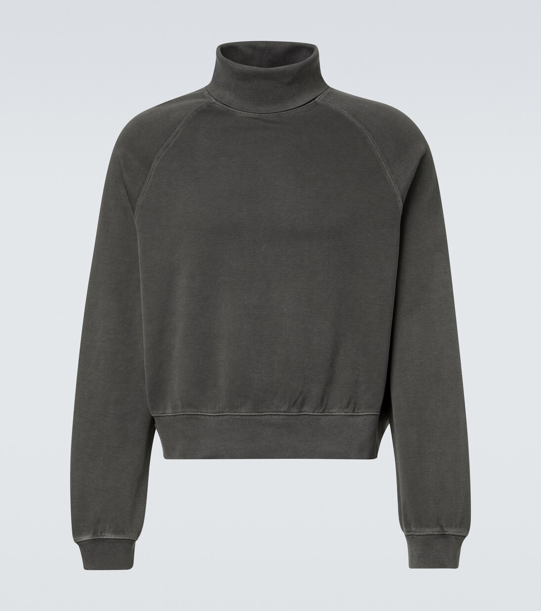Scholar cotton jersey turtleneck sweater in grey - Our Legacy