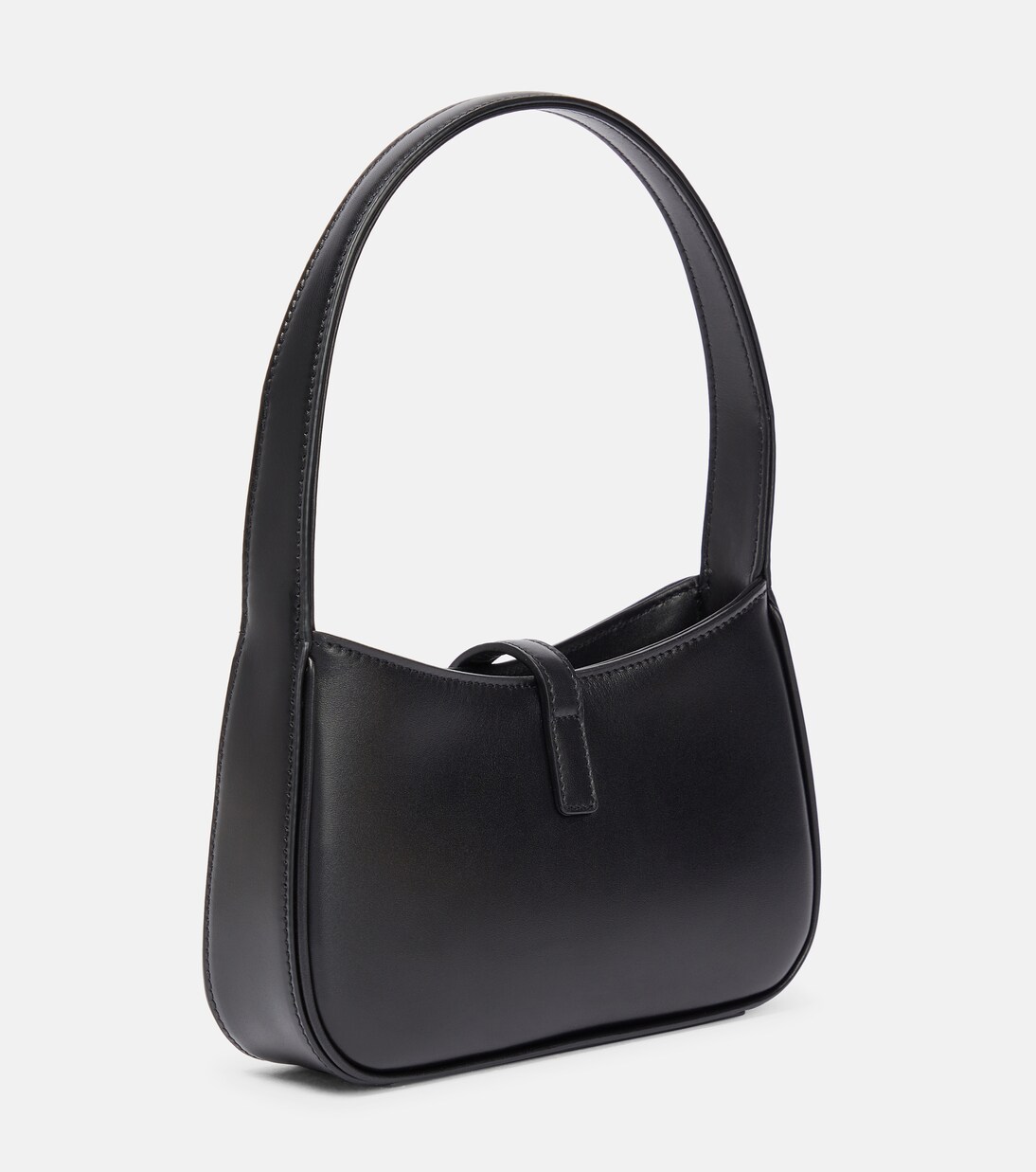 Le 5 à 7 Mini leather shoulder bag in black - Saint Laurent