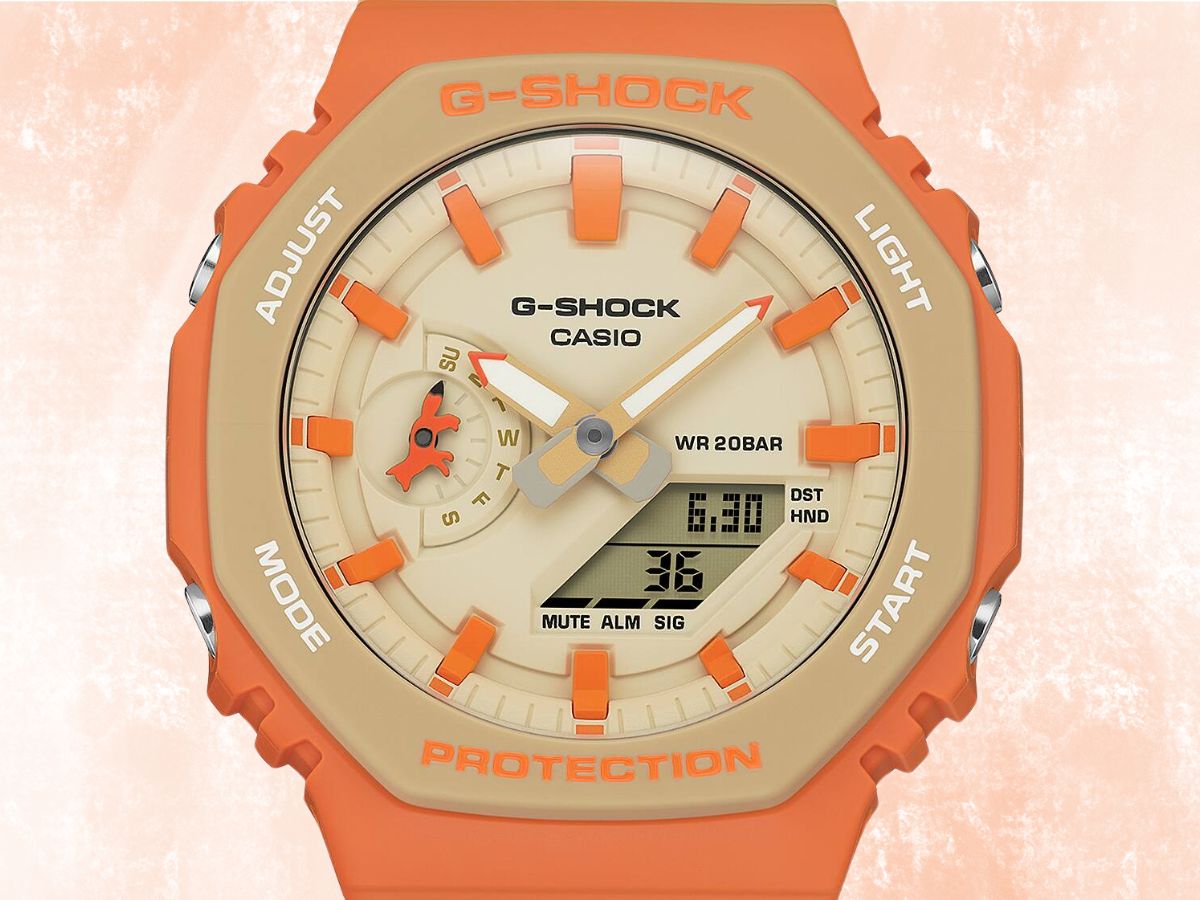 Casio reveals new G-Shock collab watch with bright orange details