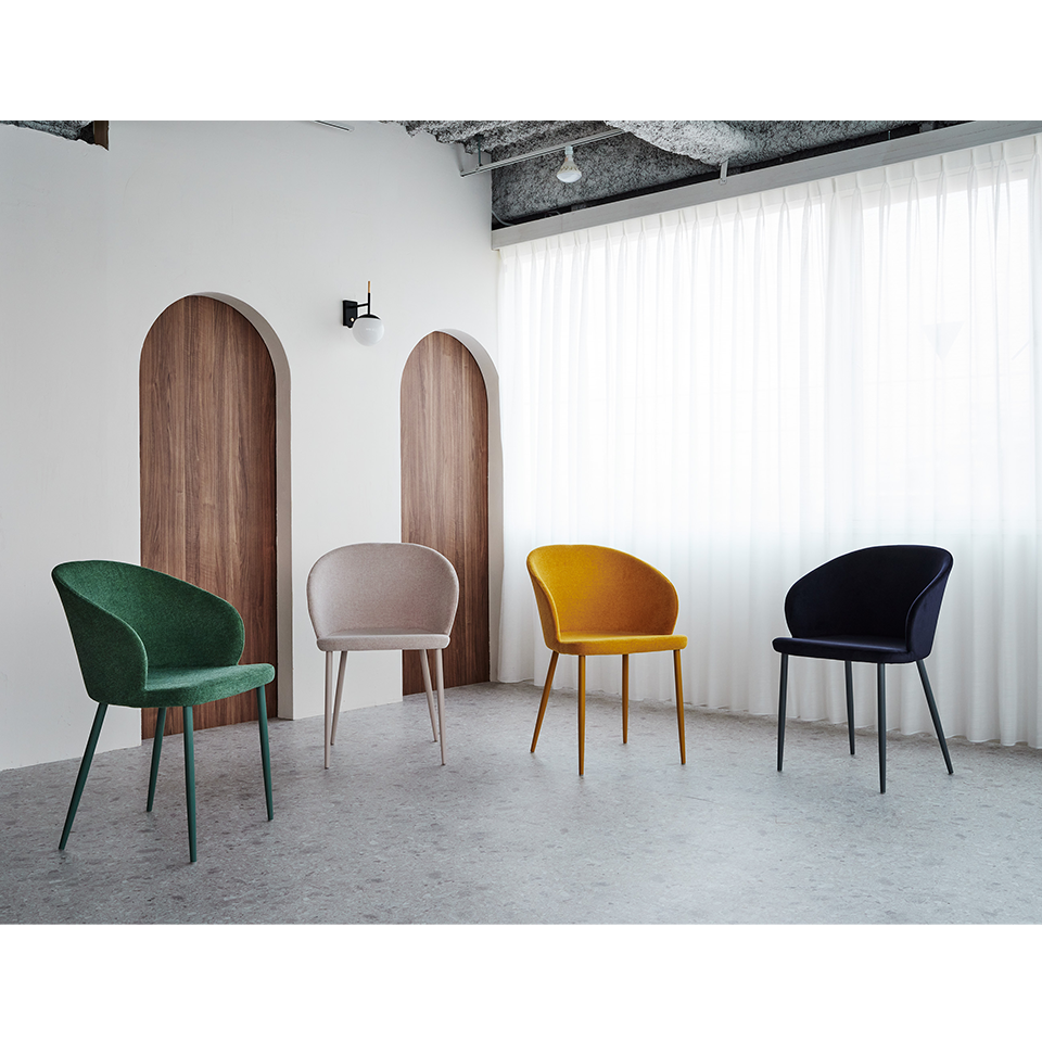 チェア1681-F【送料無料】イエロー | NOCEノーチェ 家具・インテリア通販