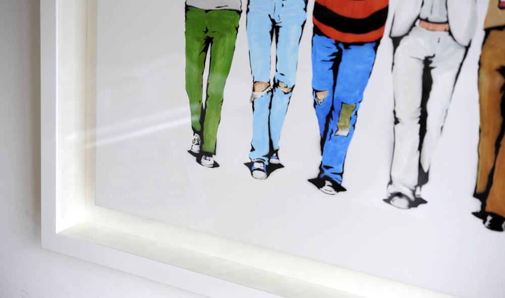 キャンバスも額縁で額装できるんです！（オーダーフレーム） ー